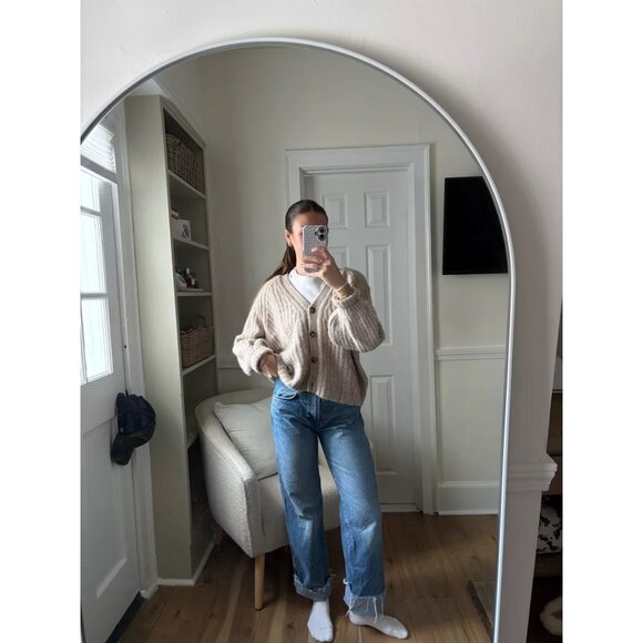 REFORMATION Val 90s Mid Rise Straight Jeans in Wash Pelican Size US 27 - Picture 2 of 13